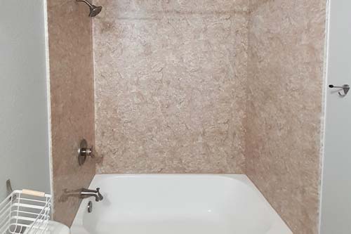 Bath converted from a shower